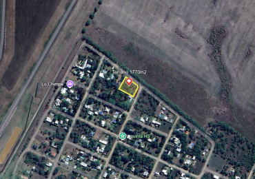 SE VENDE AMPLIO LOTE EN SAUCE MONTRULL 1770 m2